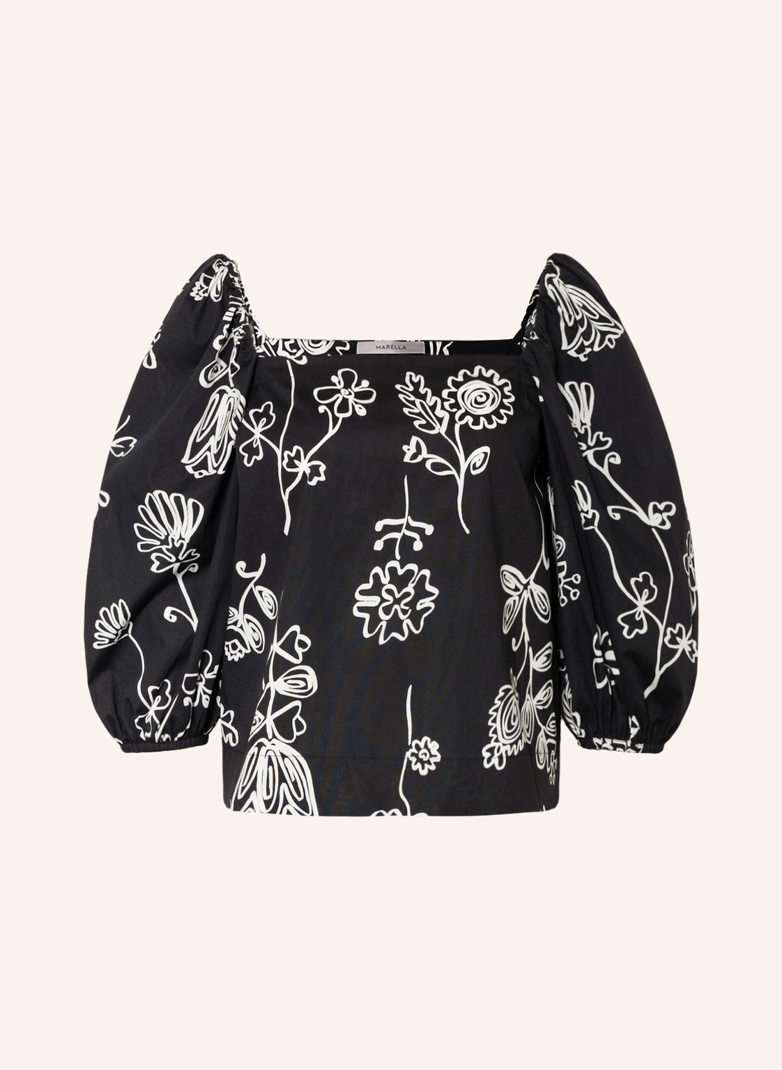 Image of Marella Off-Shoulder-Bluse Vaglio schwarz