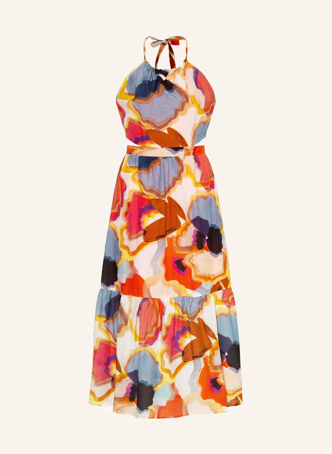 Image of Marella Kleid Berger Mit Seide orange