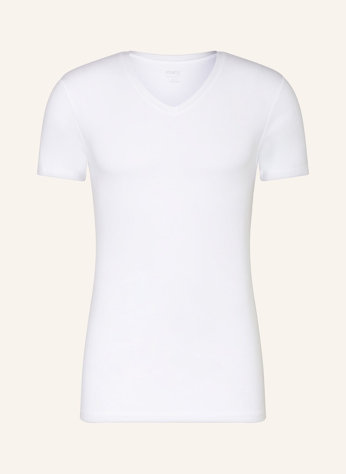 Image of Mey V-Shirt Serie Superior weiss