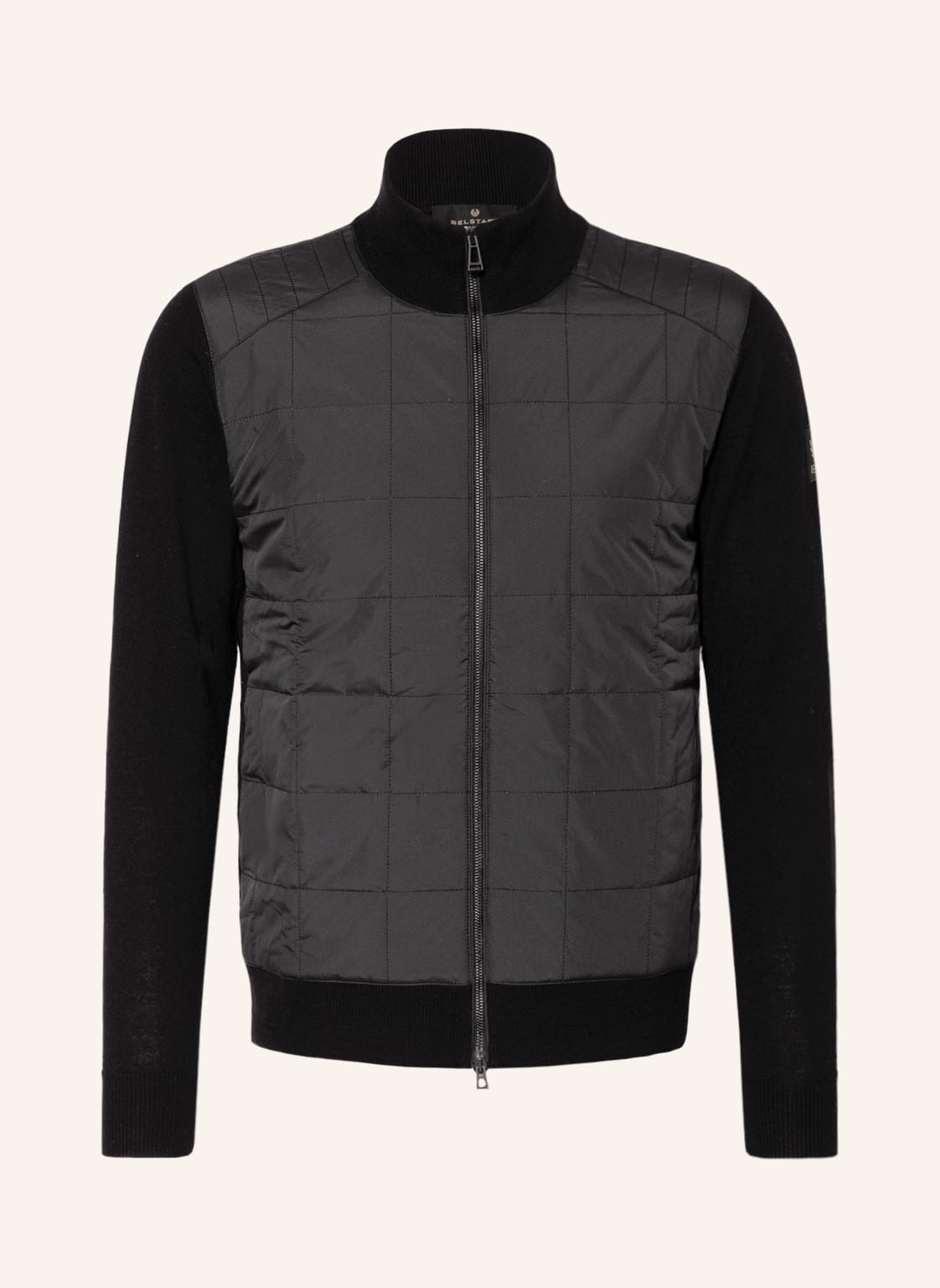 Image of Belstaff Strickjacke Kelbrook Im Materialmix schwarz