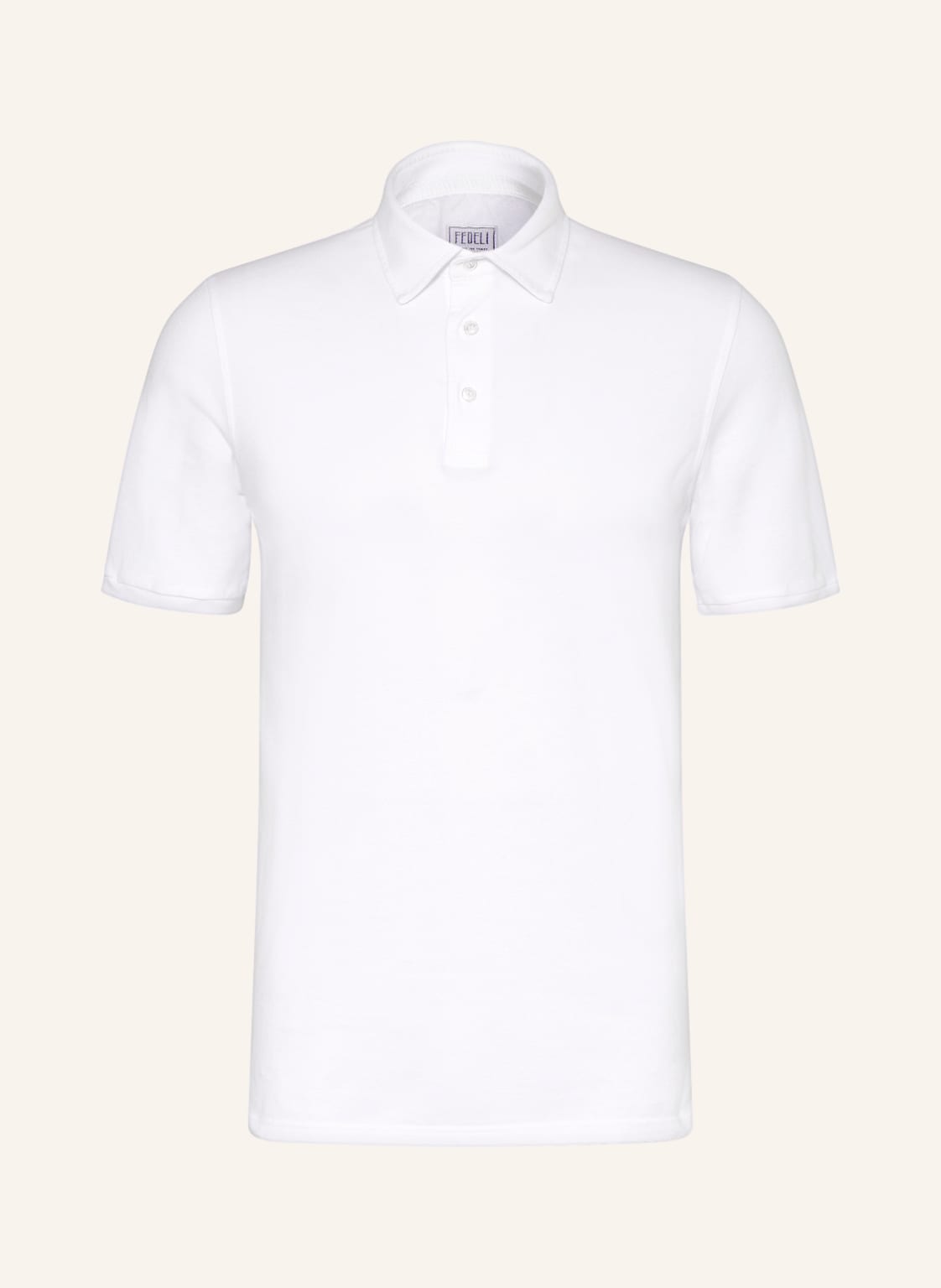 Image of Fedeli Piqué-Poloshirt weiss