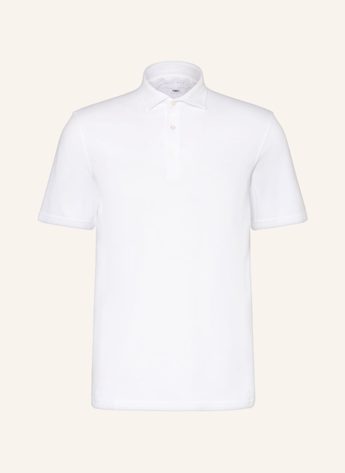 Image of Fedeli Jersey-Poloshirt weiss