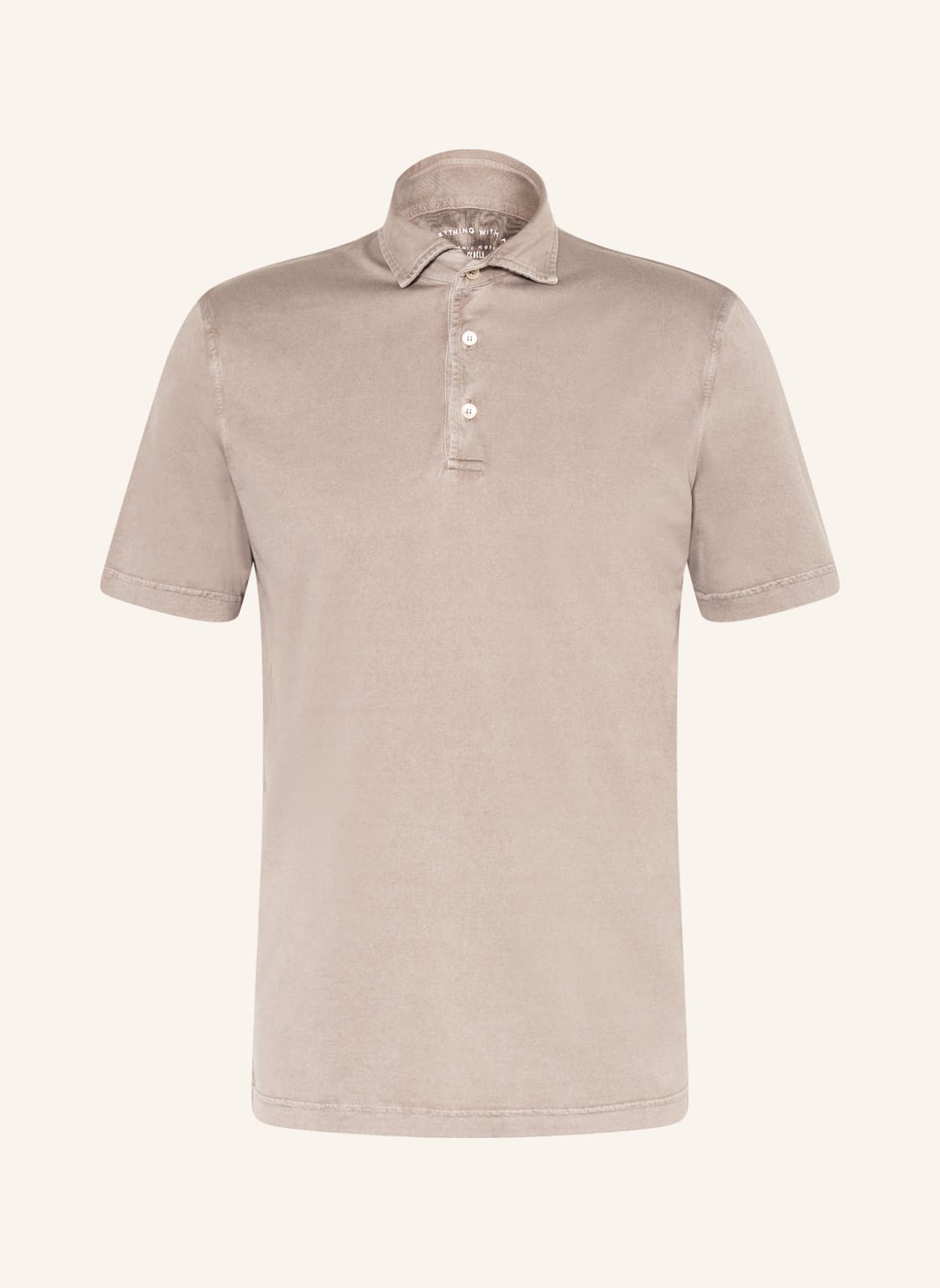 Image of Fedeli Jersey-Poloshirt beige