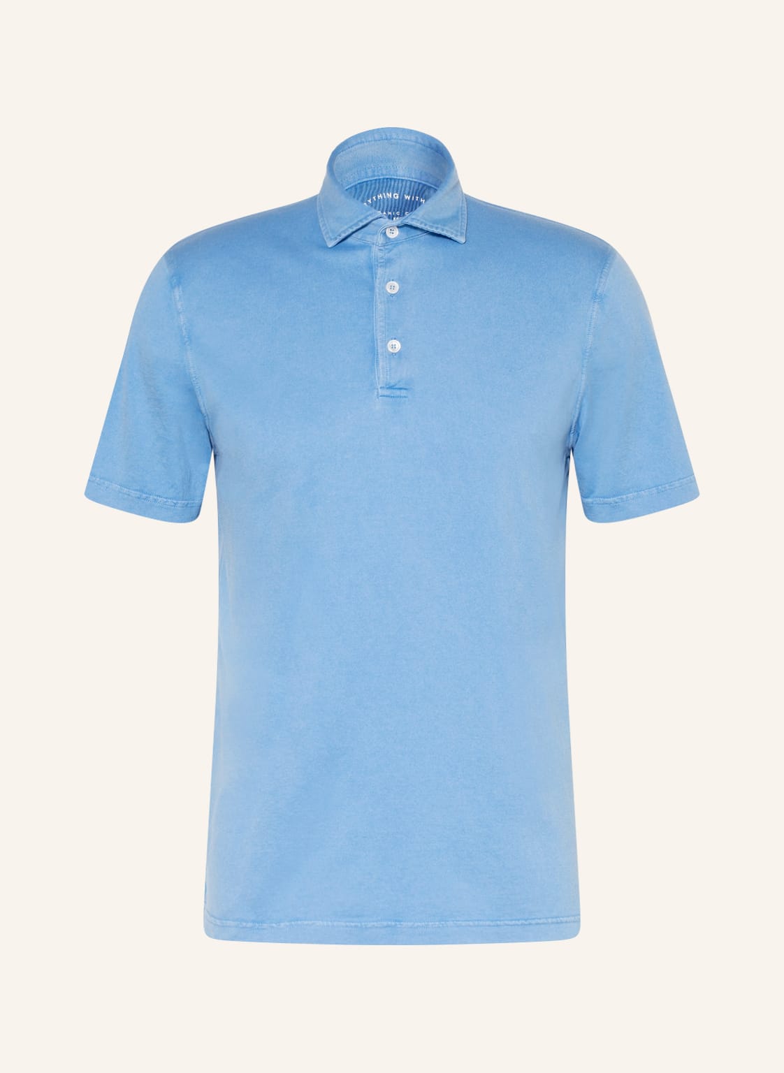 Image of Fedeli Jersey-Poloshirt blau