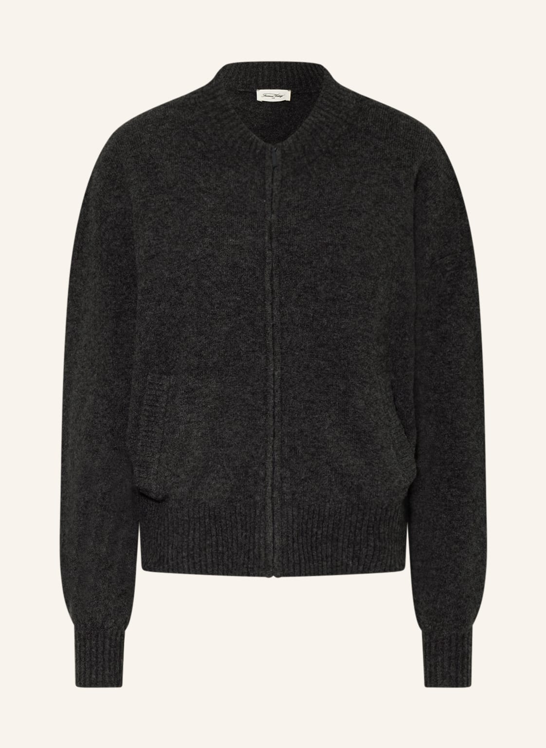 Image of American Vintage Oversized-Strickjacke grau