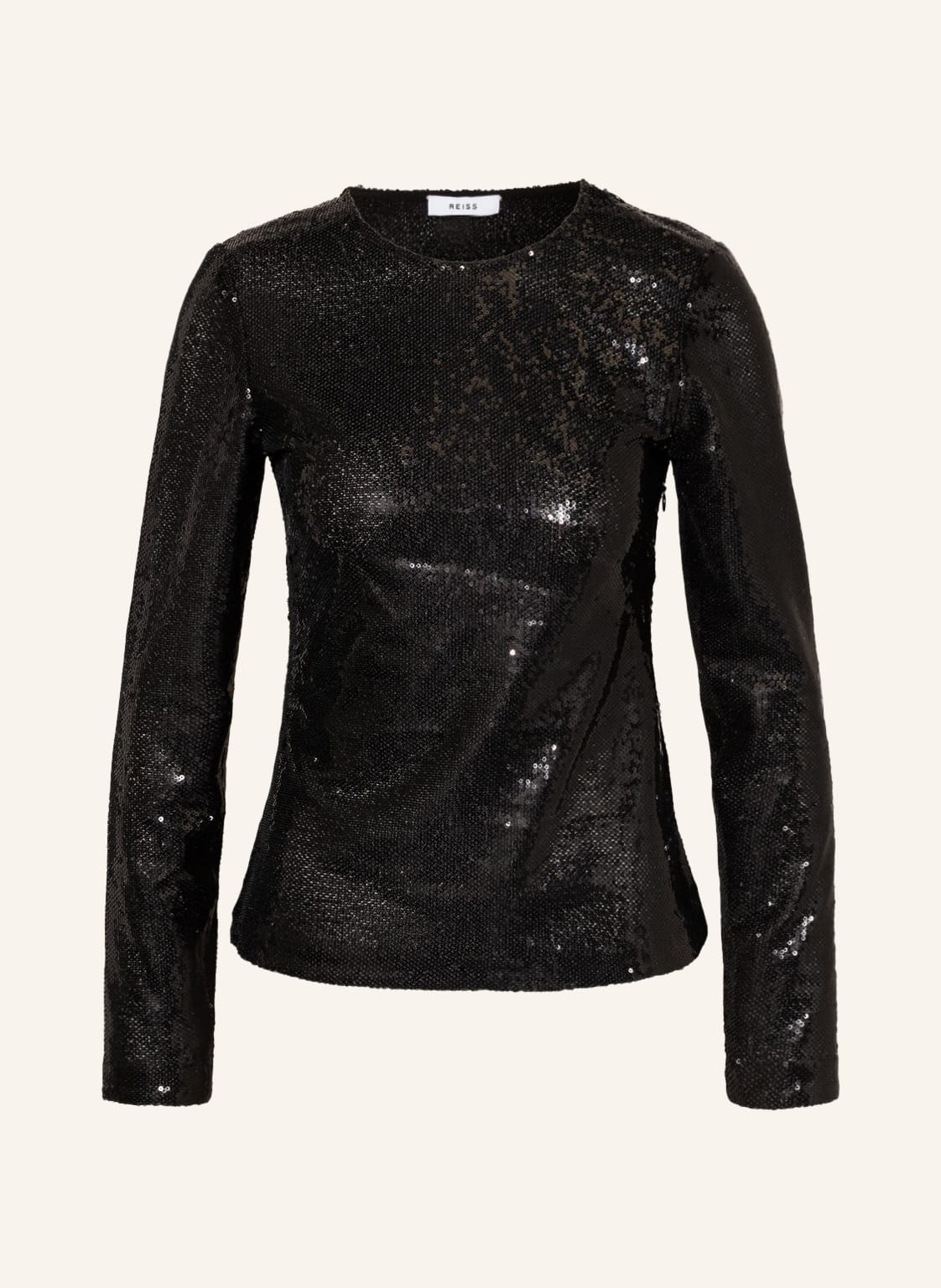 Image of Reiss Blusenshirt Julianne Mit Pailletten schwarz