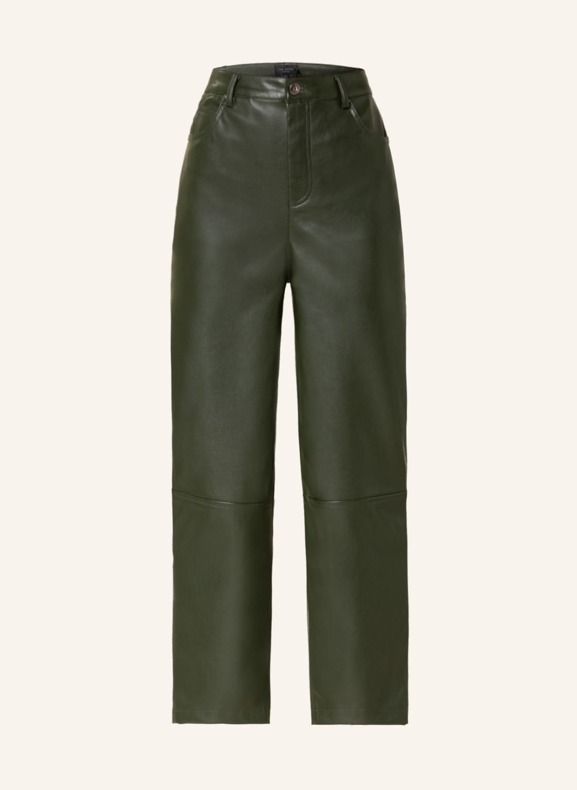 Image of Ted Baker Culotte Plaider In Lederoptik gruen