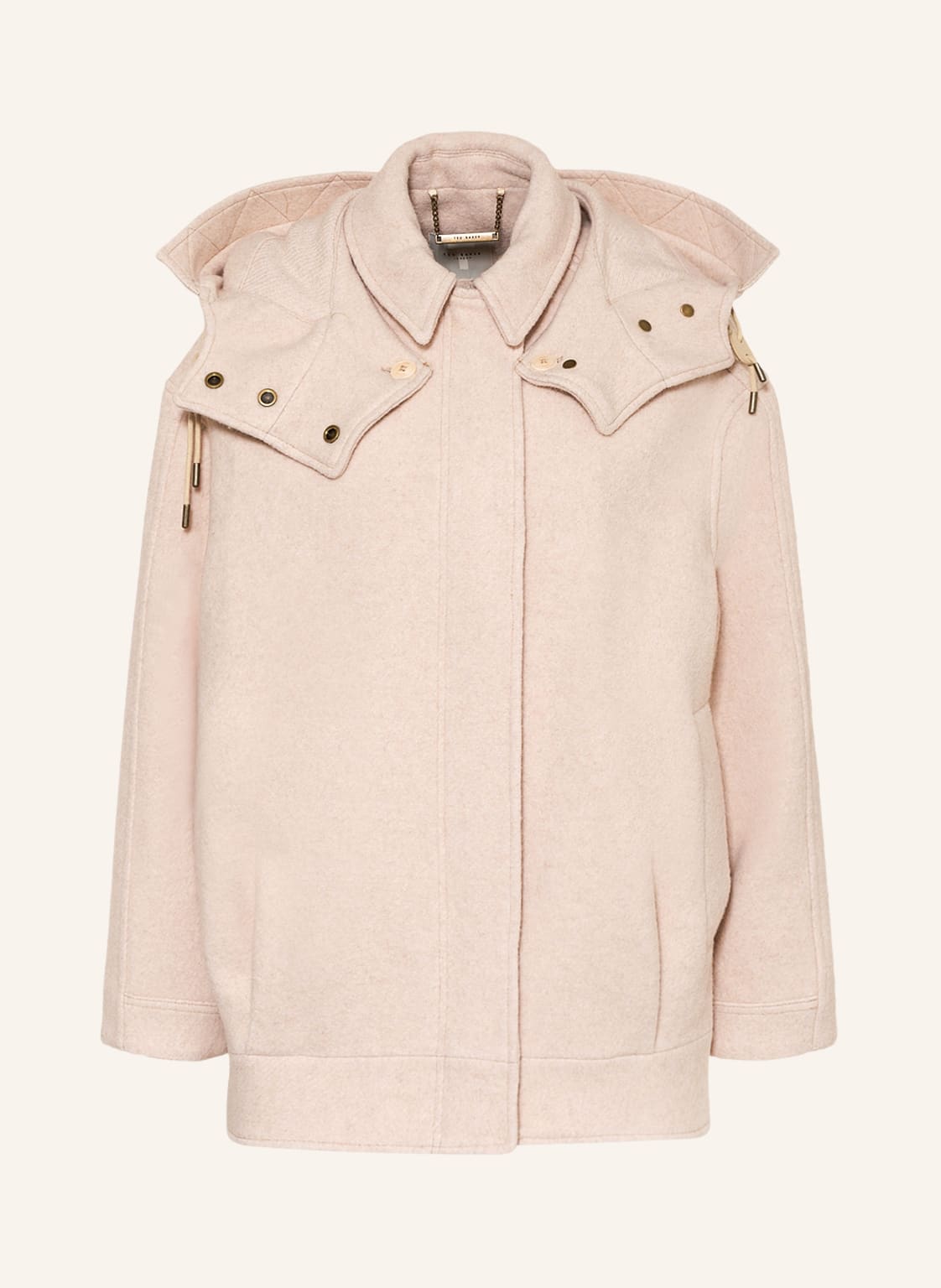 Image of Ted Baker Oversized-Parka Dennia weiss