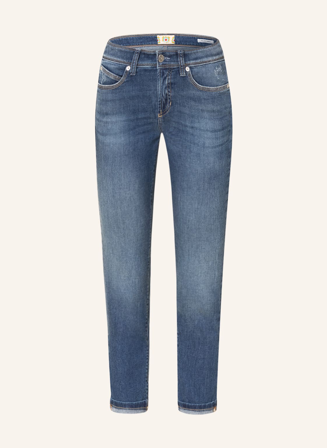 Image of Cambio 7/8-Jeans Piper Mit Nieten blau
