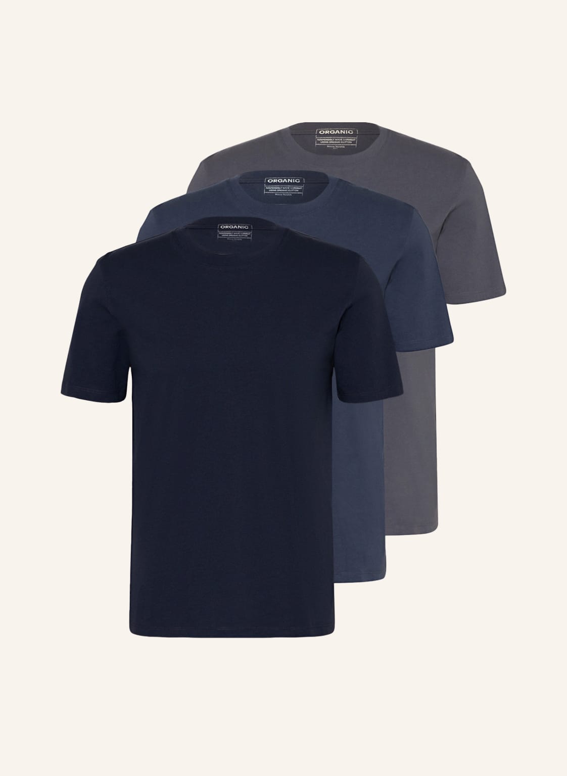 Image of Maison Margiela 3er-Pack T-Shirts blau