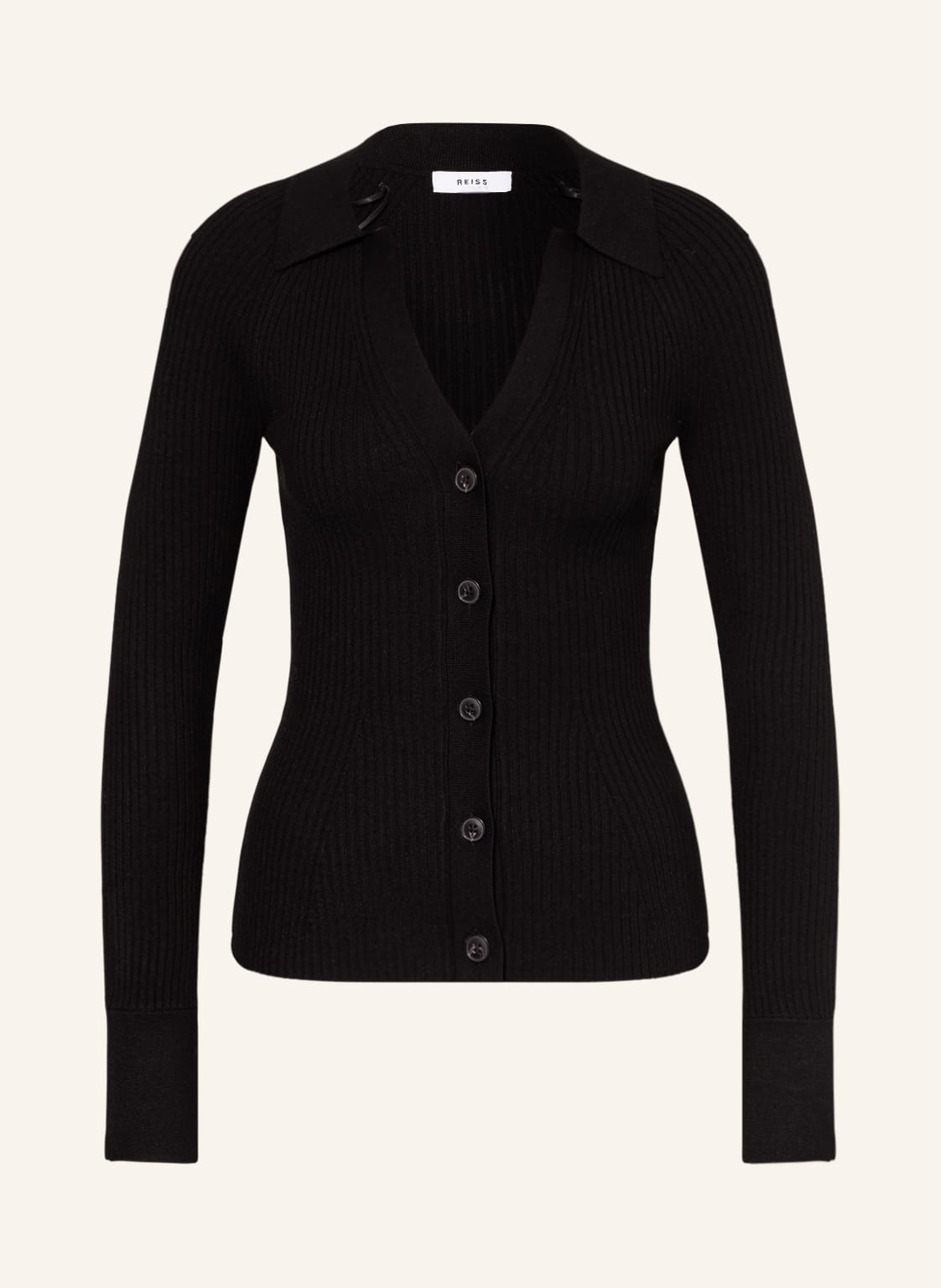 Image of Reiss Strickjacke Alicia schwarz