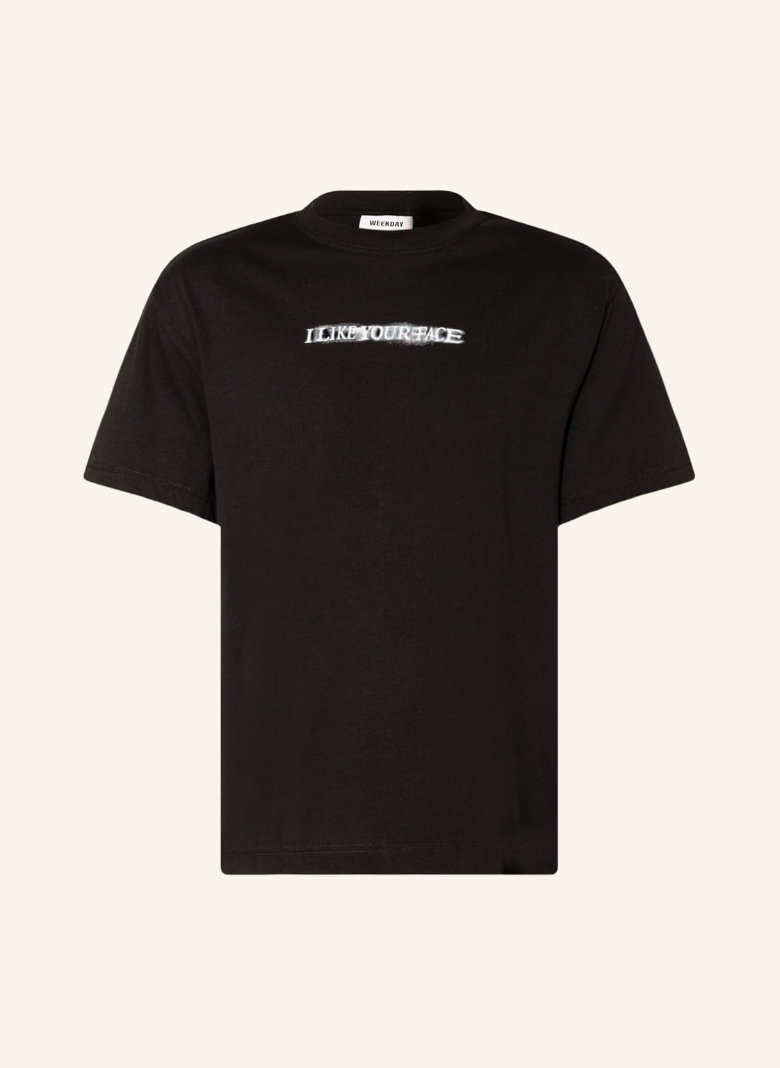 Image of Weekday Oversized-Shirt schwarz