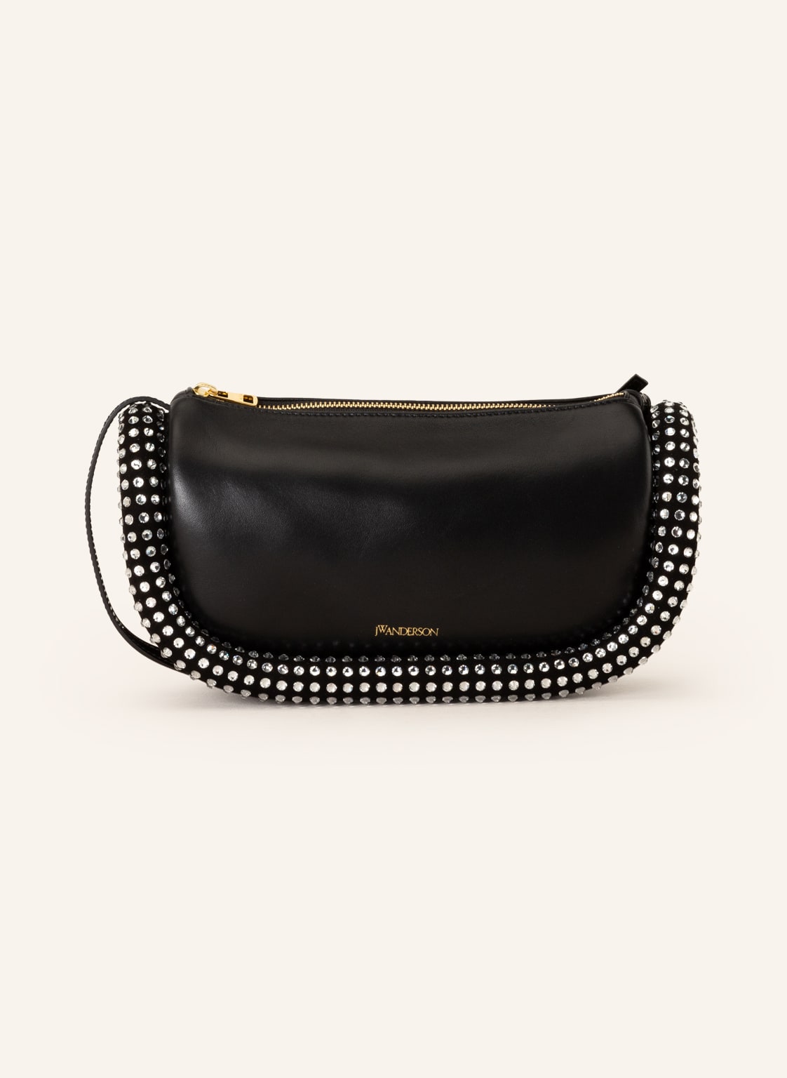 Image of Jw Anderson Schultertasche Crystal Mit Schmucksteinen schwarz
