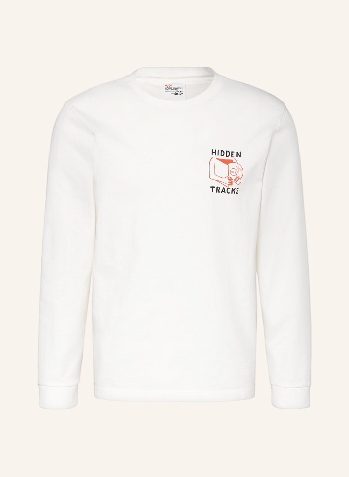 Image of Nudie Jeans Longsleeve Rudi weiss