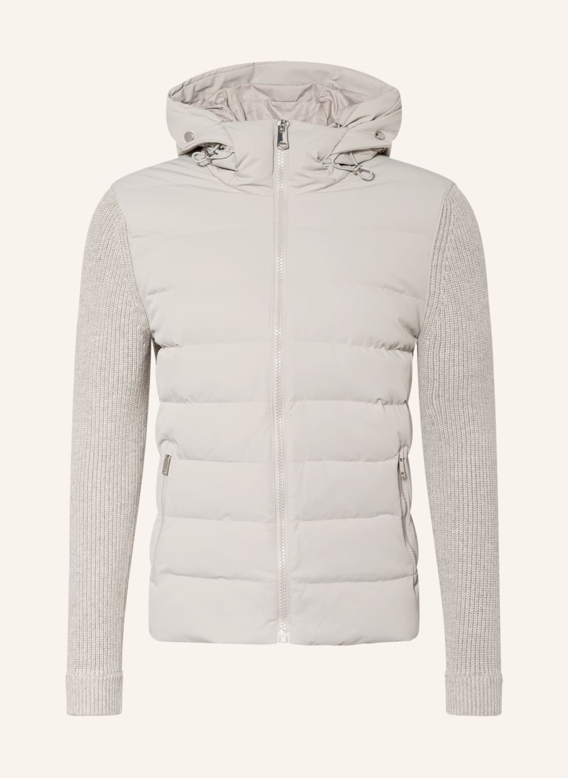 Image of Reiss Daunenjacke Murphy Im Materialmix grau