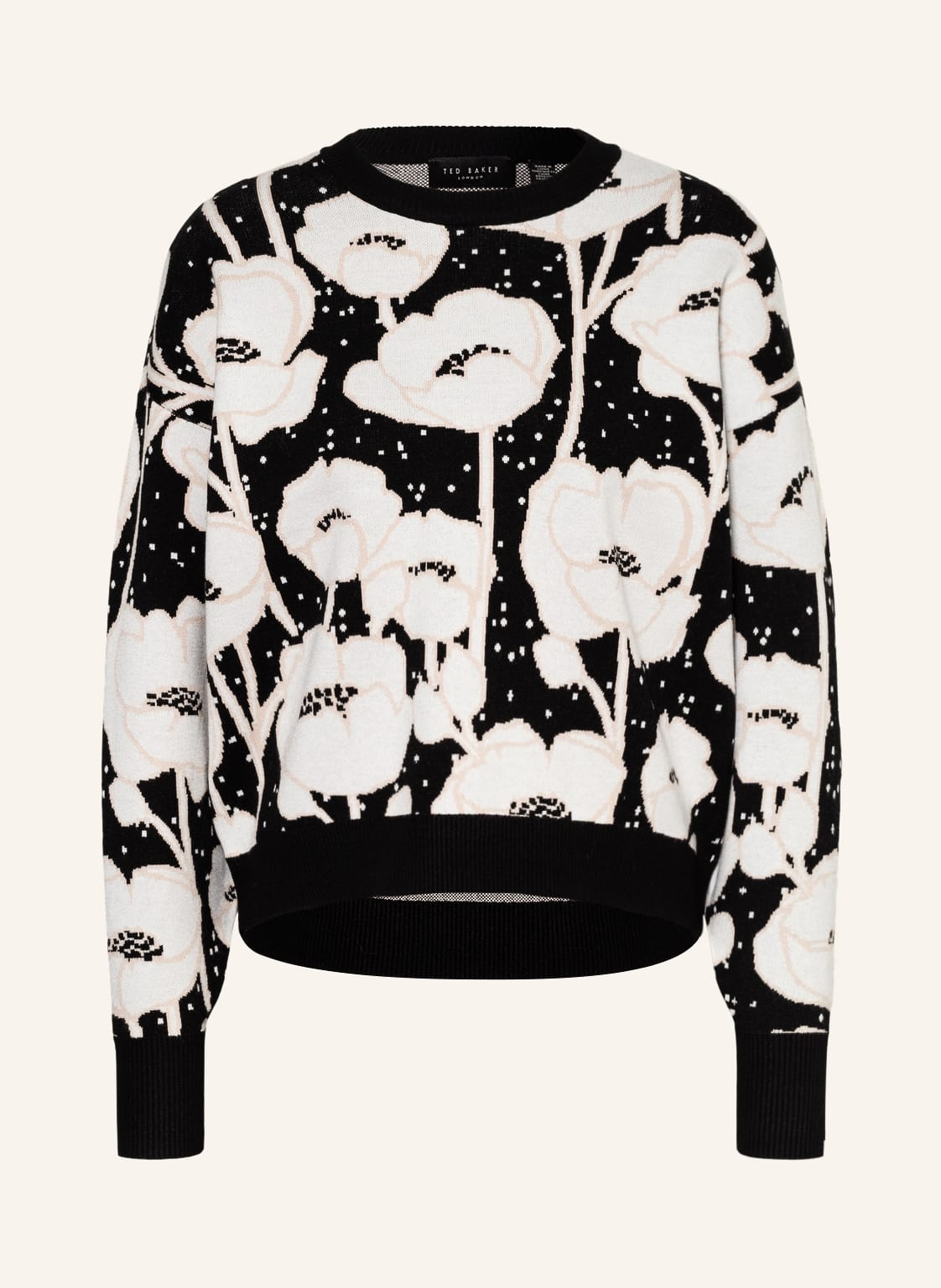 Image of Ted Baker Jacquard-Pullover Pipha schwarz