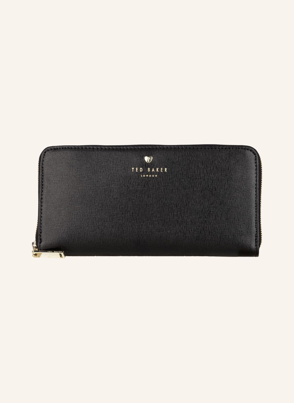 Image of Ted Baker Saffiano-Geldbörse Hearten schwarz