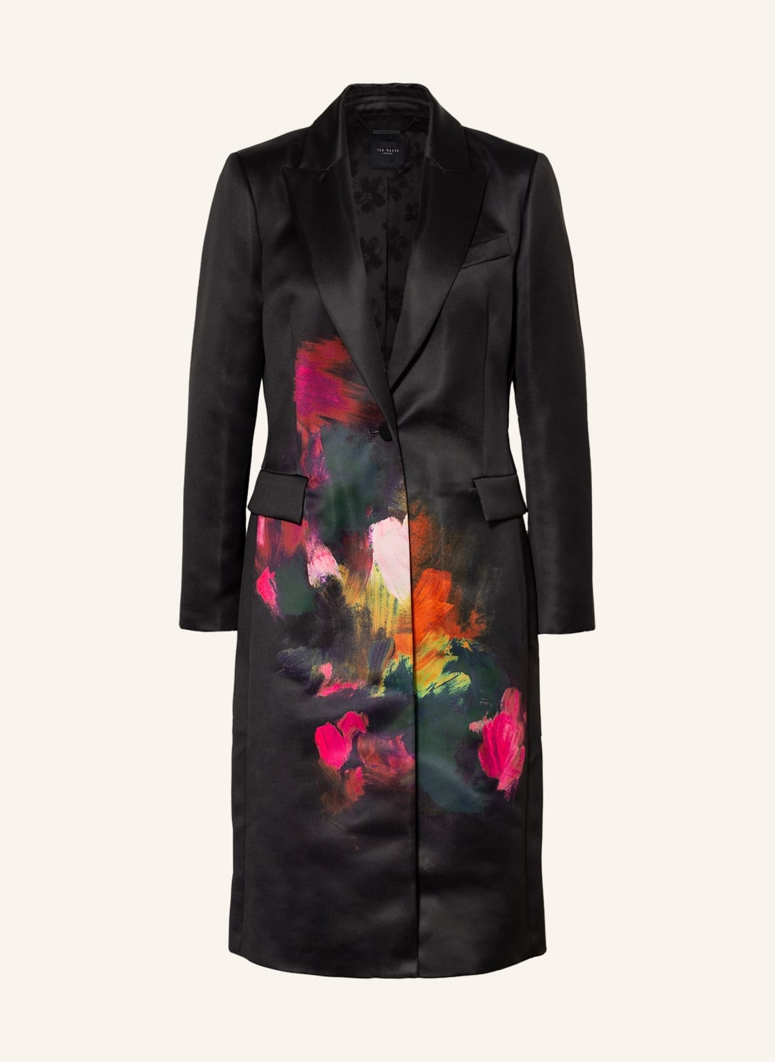 Image of Ted Baker Satinmantel Anastay schwarz