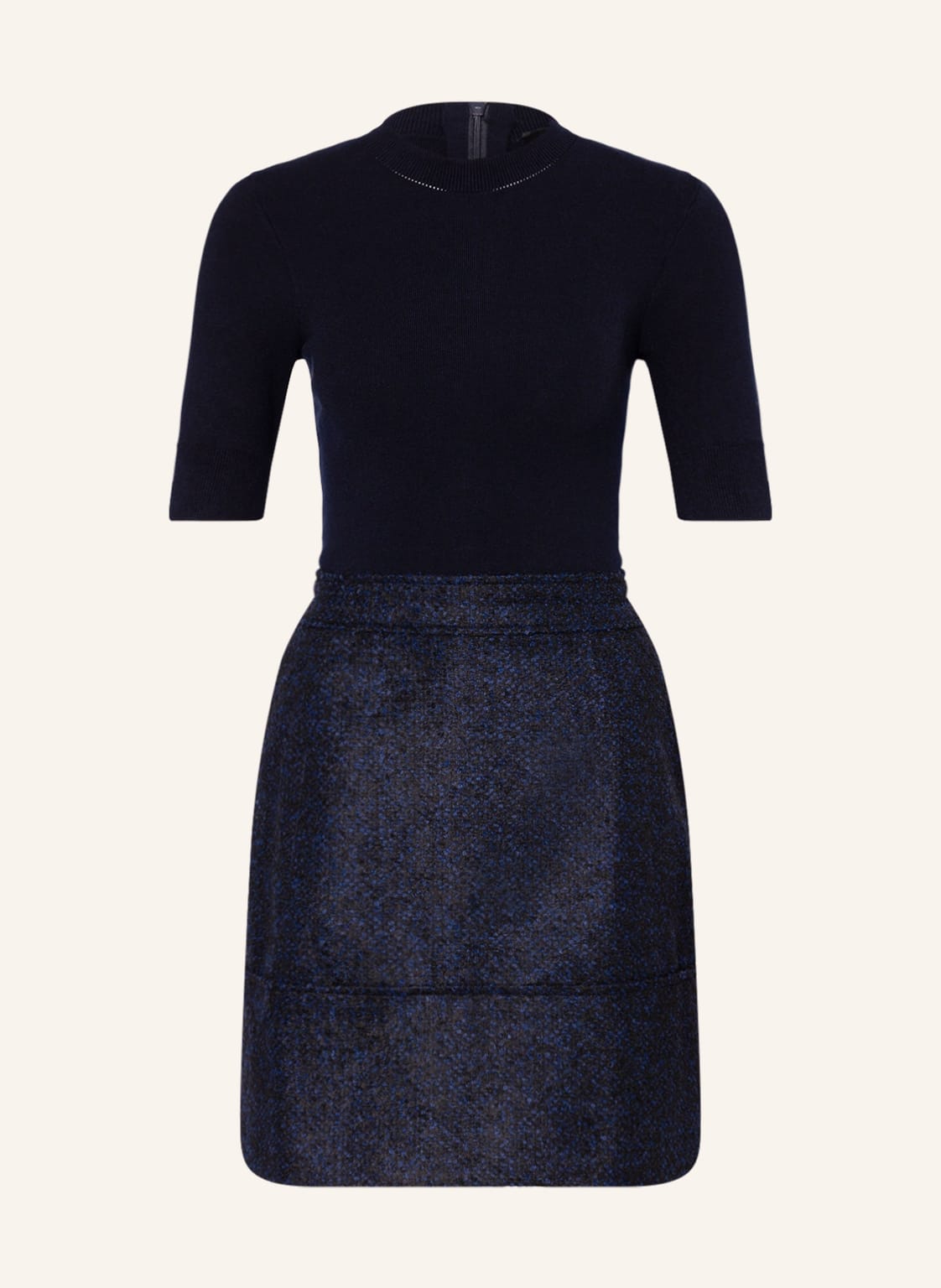Image of Ted Baker Bouclé-Kleid Skyie blau