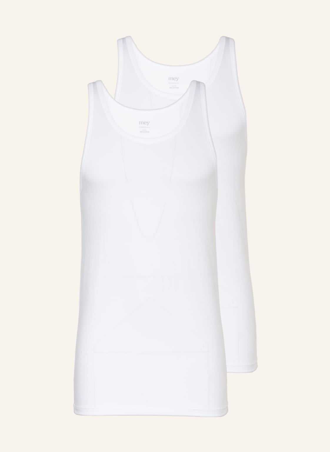 Image of Mey 2er-Pack Unterhemden Serie Dry Cotton weiss