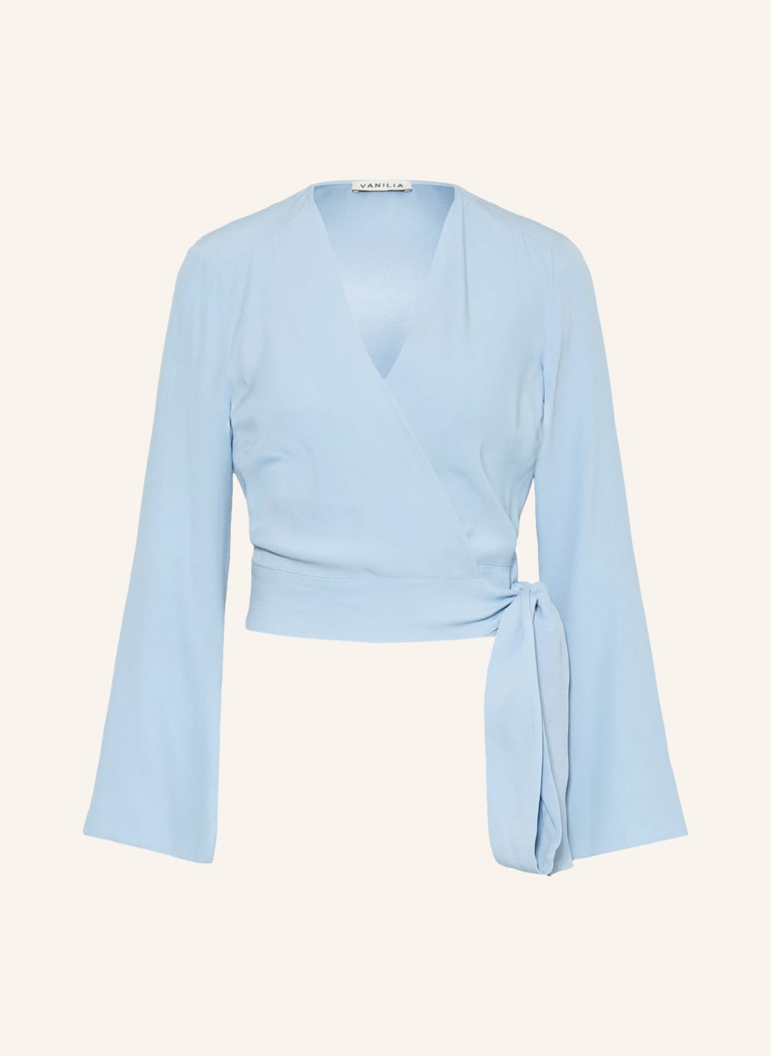 Image of Vanilia Wickelbluse blau