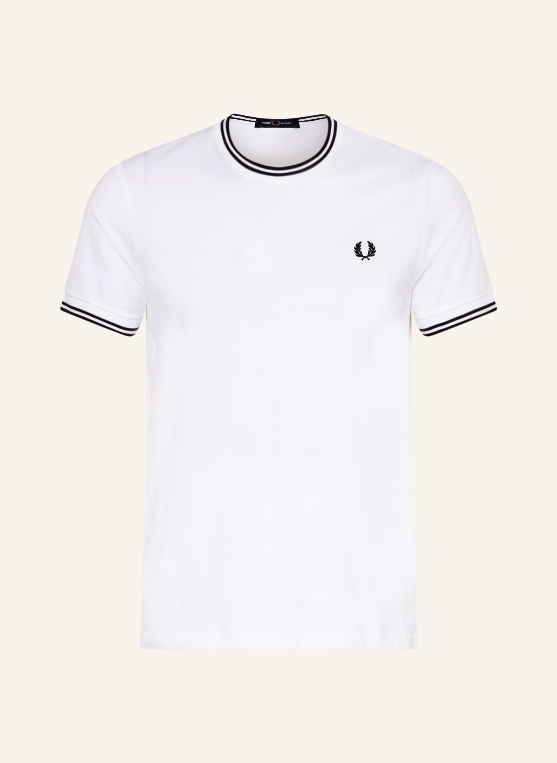 Image of Fred Perry T-Shirt m1588 weiss