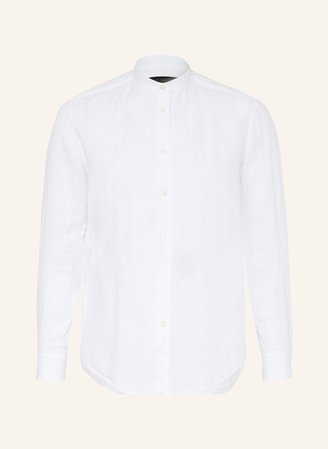 Image of Drykorn Leinenhemd Tarok Comfort Fit Mit Stehkragen weiss