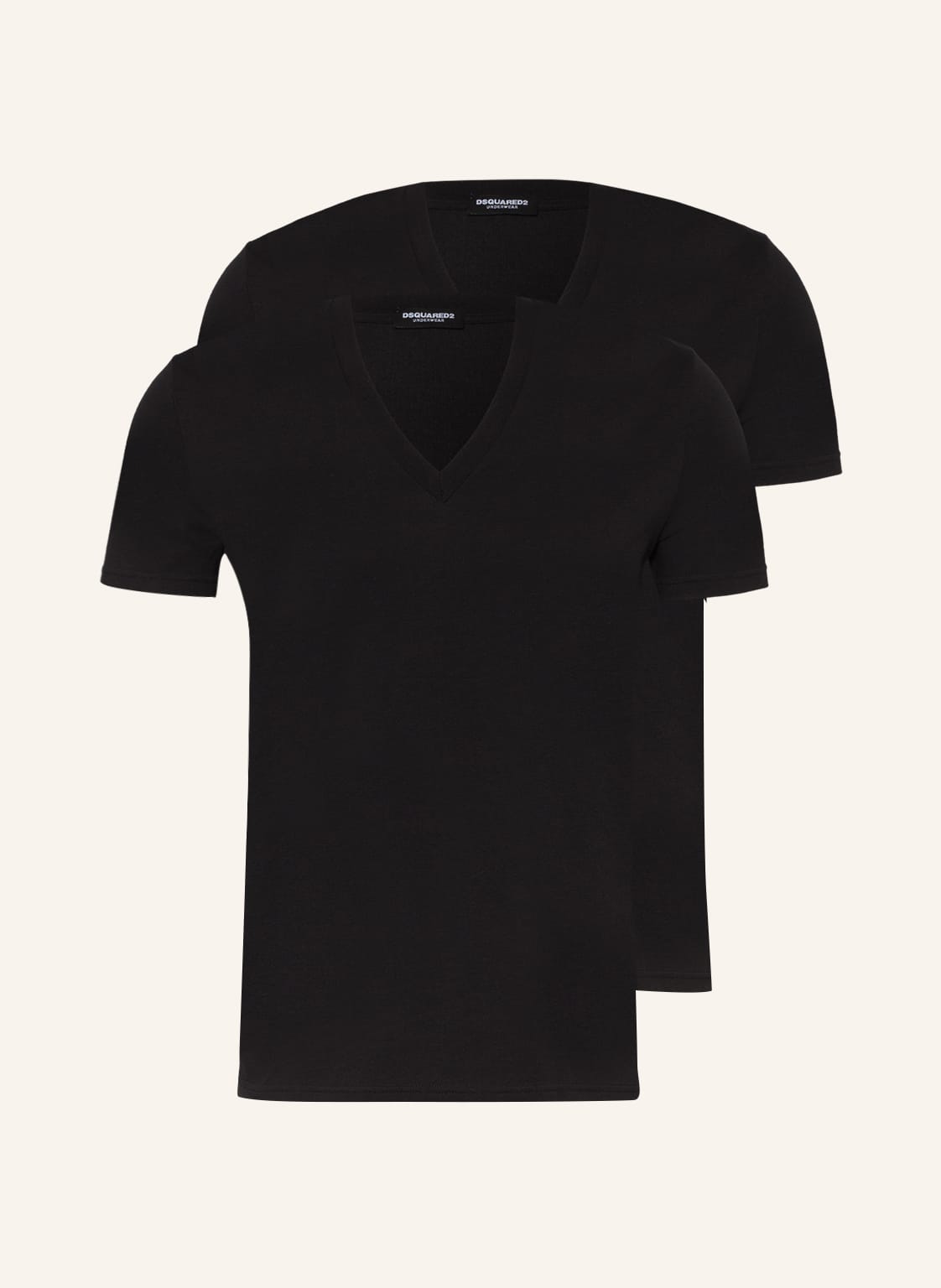 Image of dsquared2 2er-Pack V-Shirts schwarz