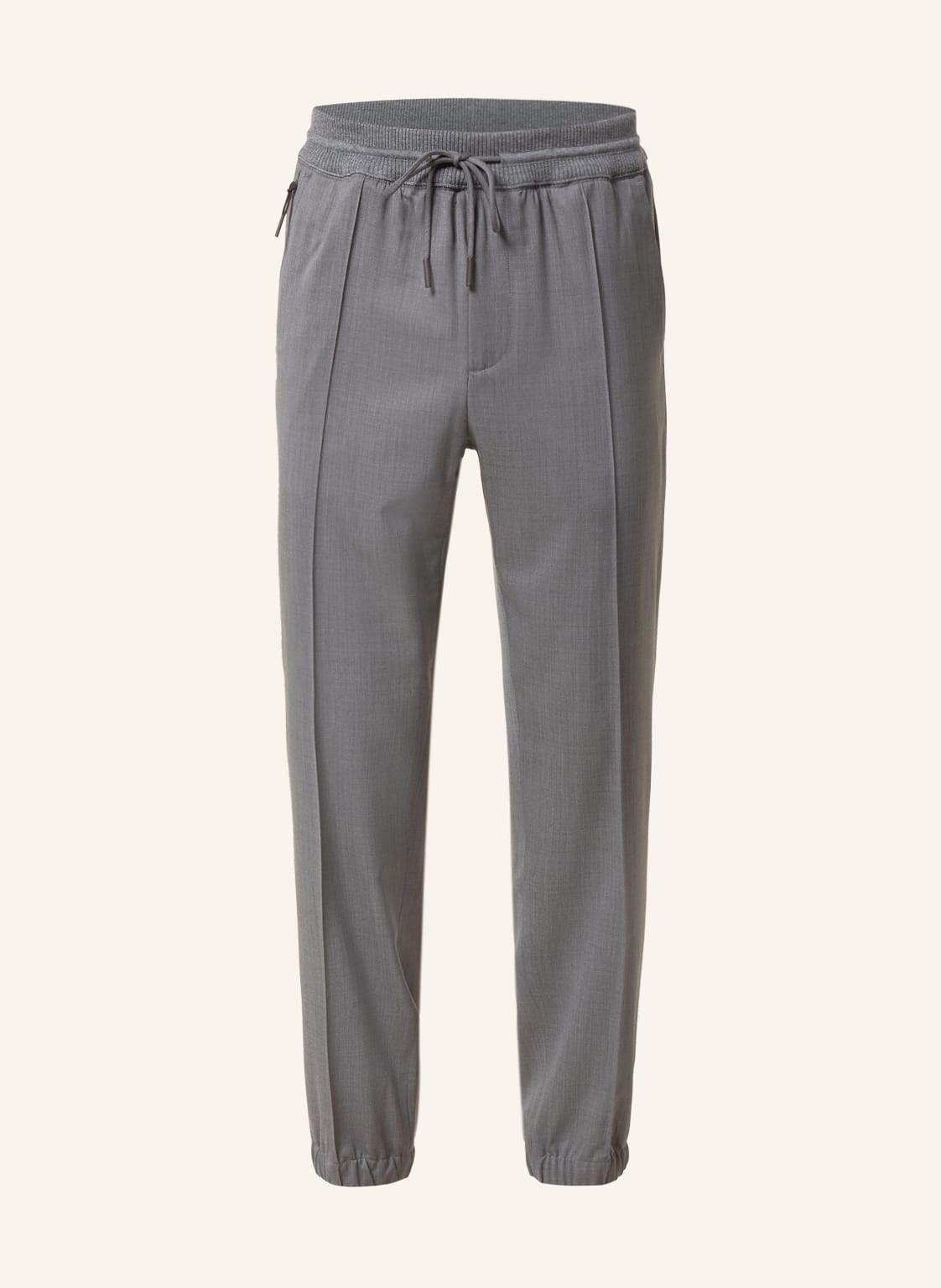 Image of Zegna Hose Im Jogging-Stil grau