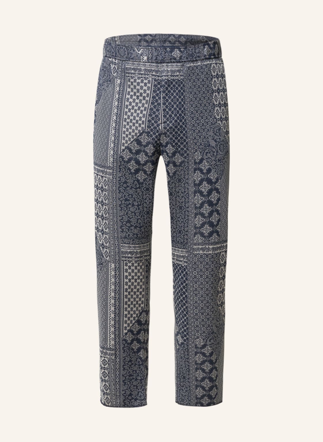 Image of Etro Jacquard-Hose Regular Fit blau