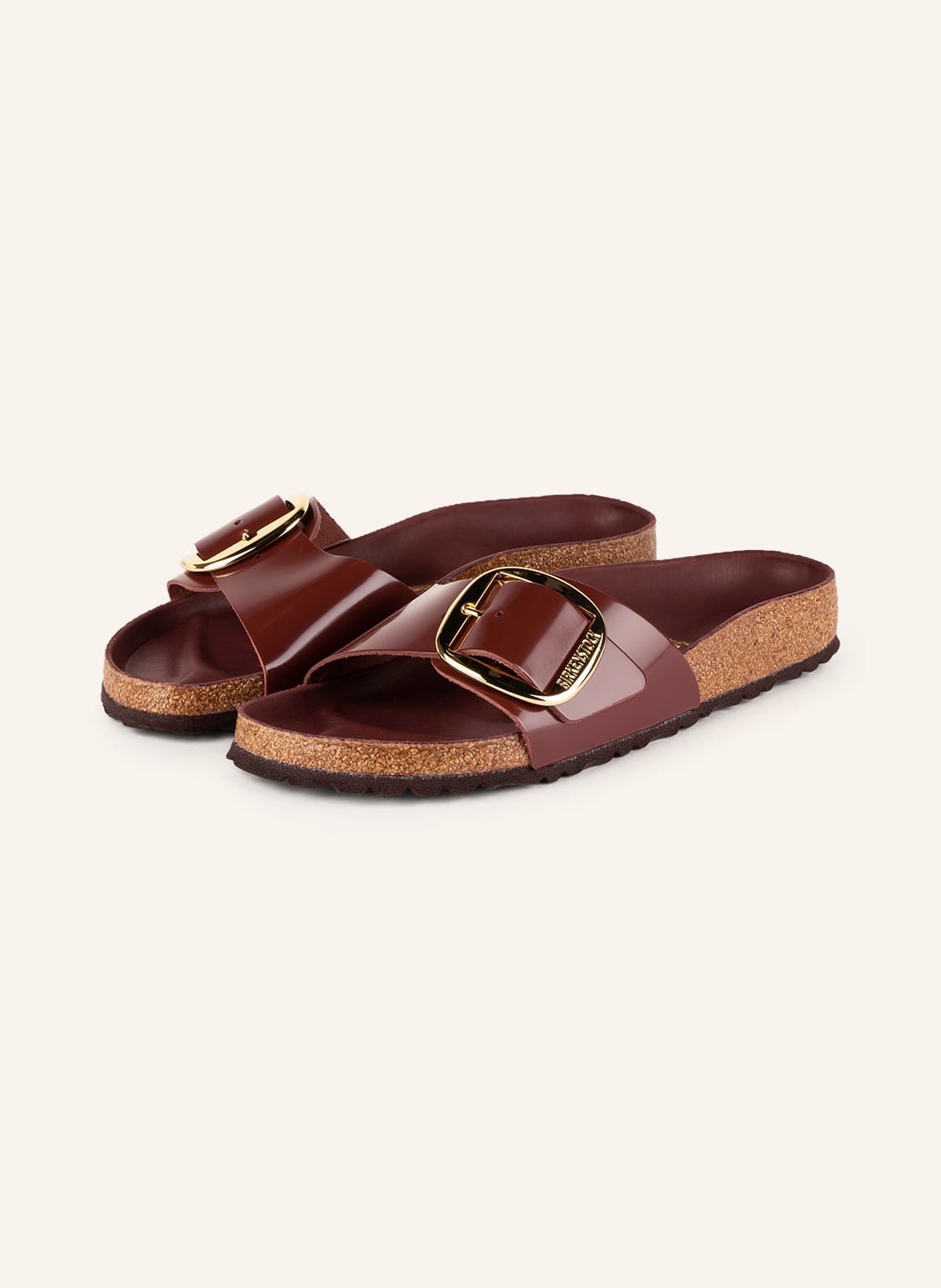 Image of Birkenstock Pantoletten Madrid Big Buckle braun
