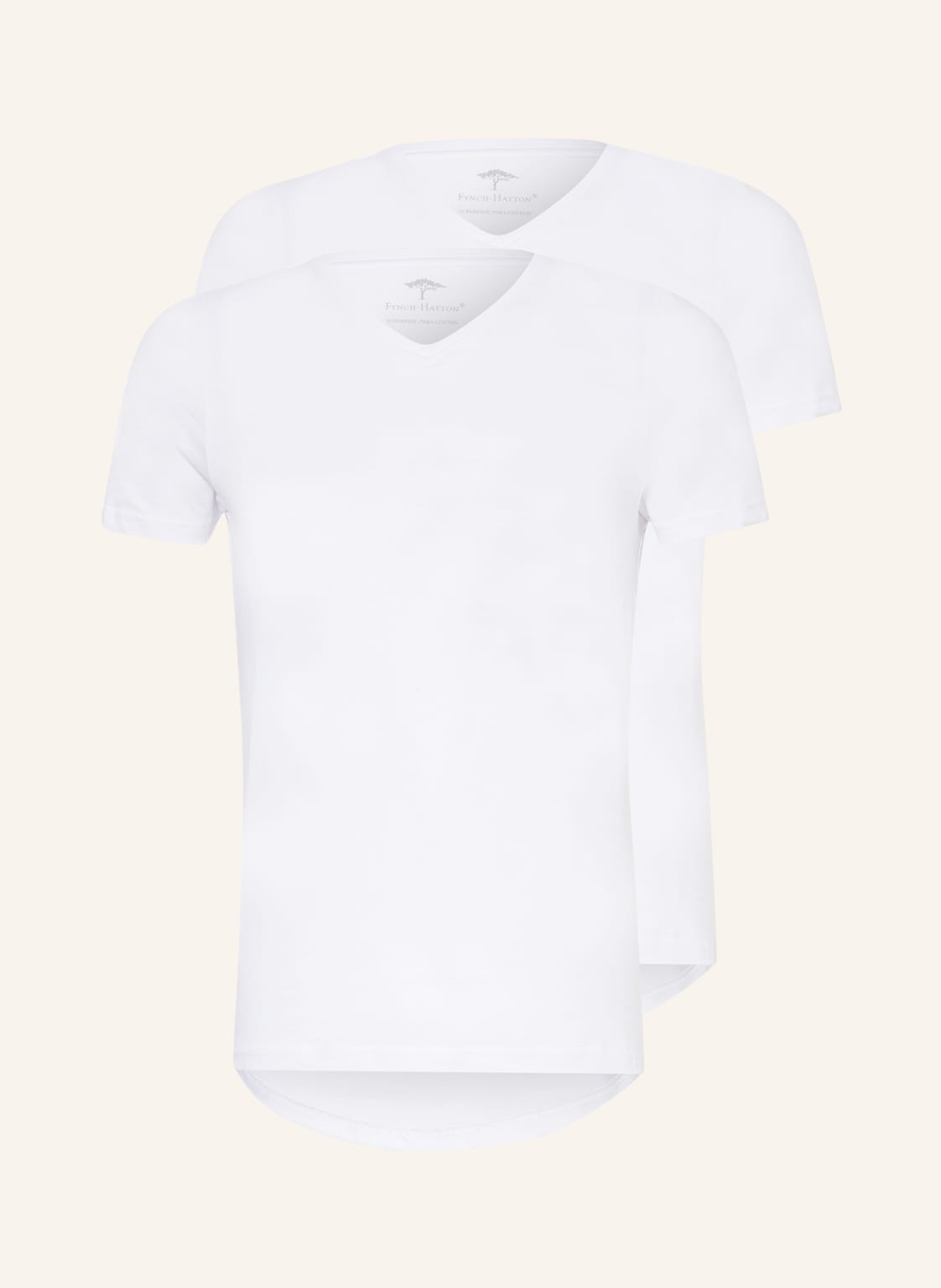 Image of Fynch-Hatton 2er-Pack T-Shirts weiss
