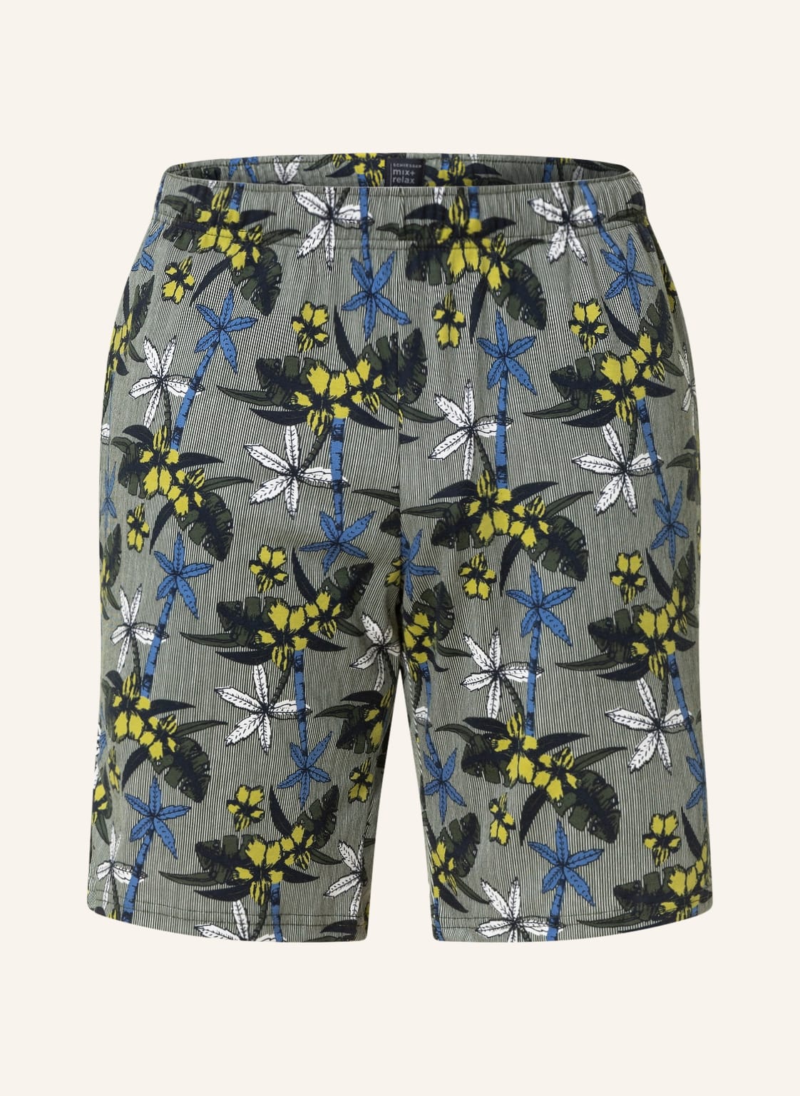 Image of Schiesser Schlafshorts Mix+Relax gruen