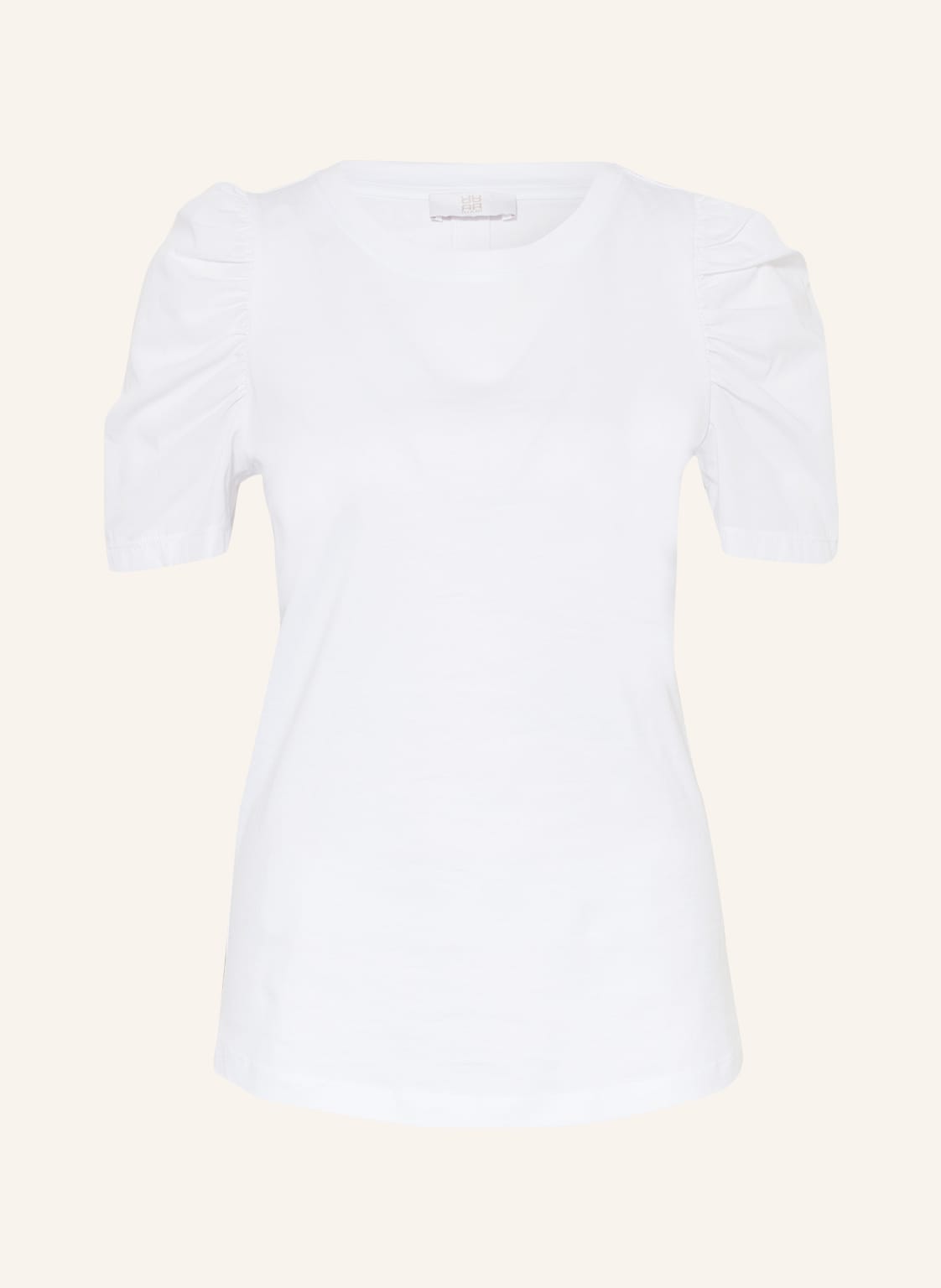 Image of Riani T-Shirt Im Materialmix weiss