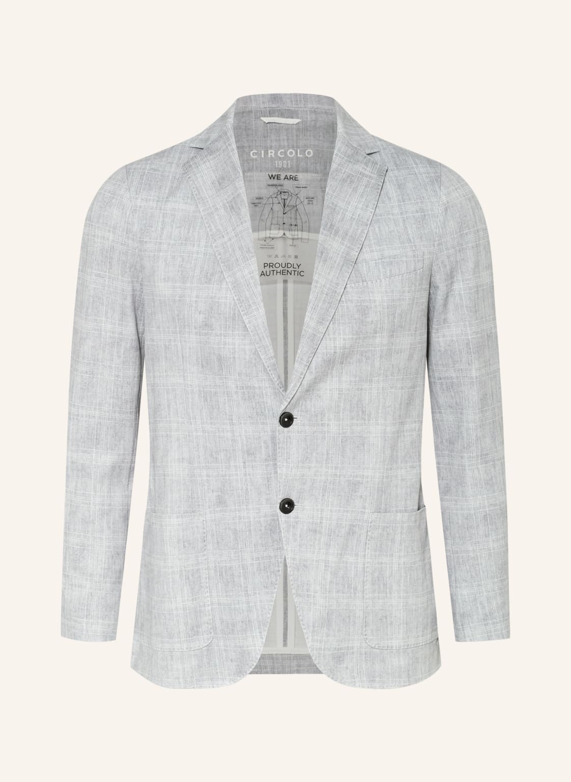 Image of Circolo 1901 Sakko Extra Slim Fit grau