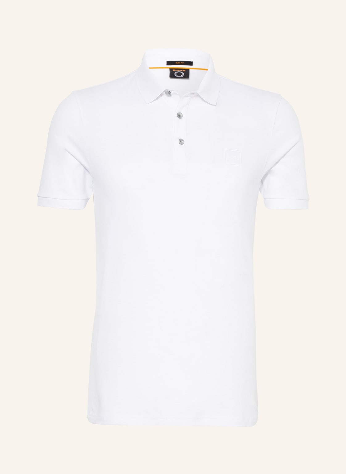 Image of Boss Piqué-Poloshirt Passenger Slim Fit weiss