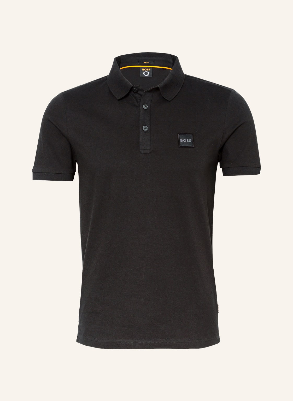 Image of Boss Piqué-Poloshirt Passenger Slim Fit schwarz