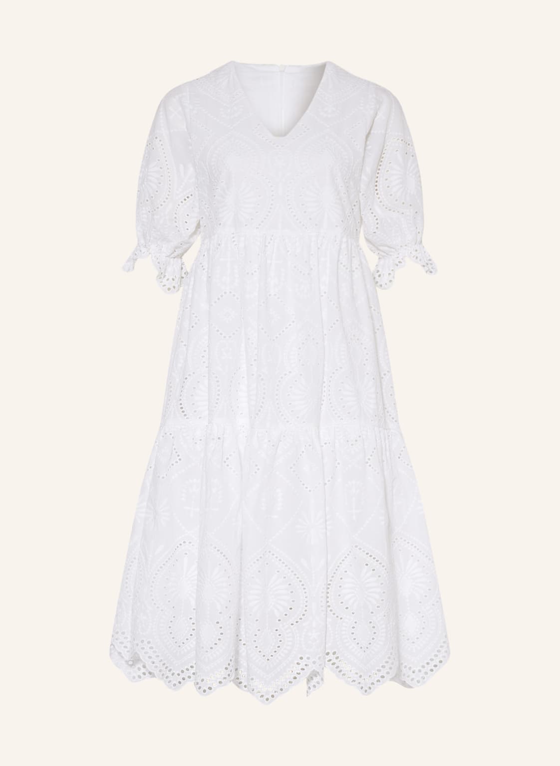 Image of Mrs & Hugs Kleid Mit Lochspitze weiss