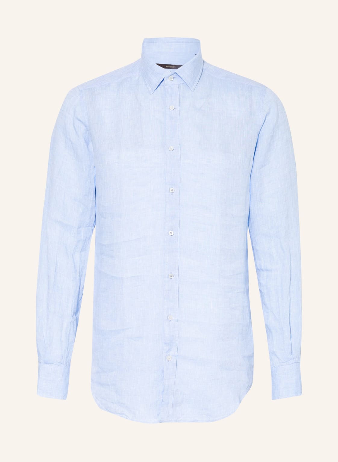 Image of Windsor. Leinenhemd Lapo Extra Slim Fit blau