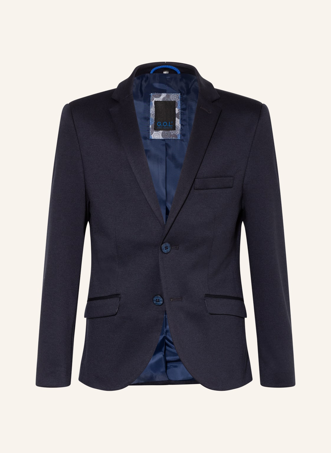 Image of G.O.L. Finest Collection Jerseysakko Slim Fit blau