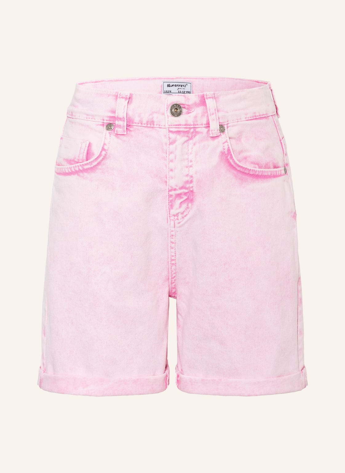 Image of Blue Effect Jeansshorts Balloon Fit pink