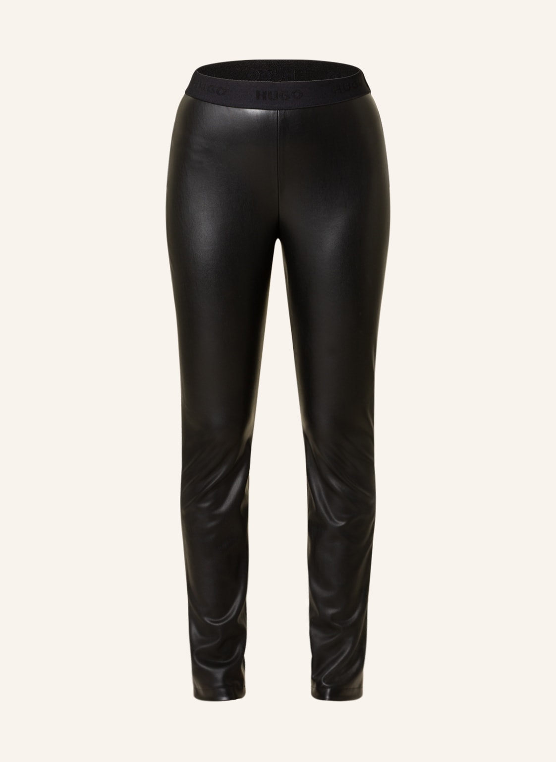 Image of Hugo Leggings Honati In Lederoptik schwarz