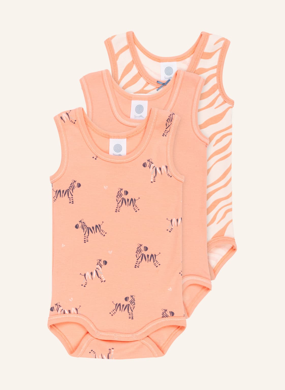 Image of Sanetta 3er-Pack Bodies weiss