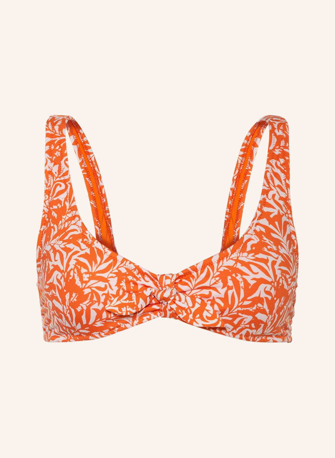 Image of Heidi Klein Bustier-Bikini-Top Sunset Forest Cote D'azur orange