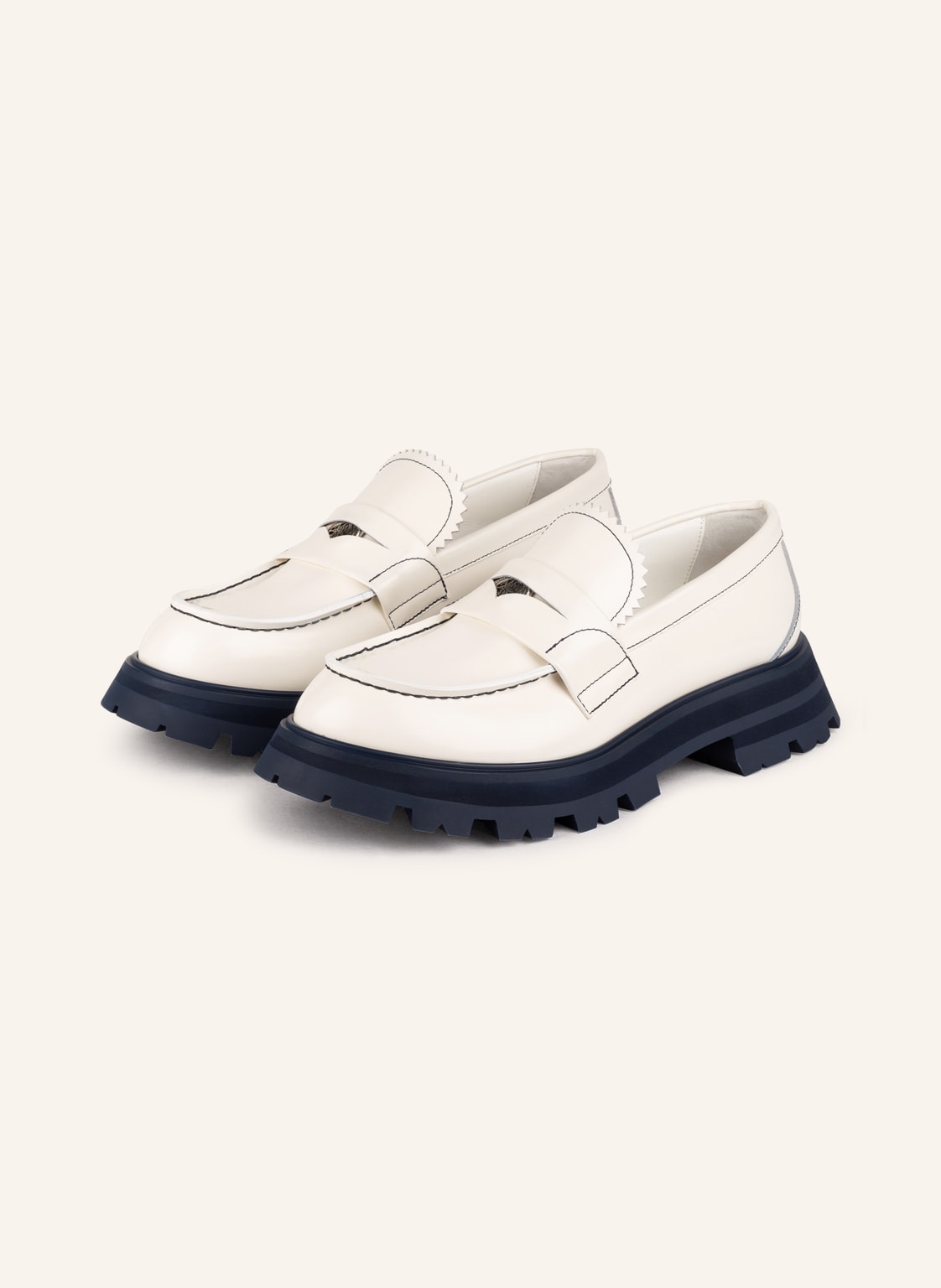 Image of Alexander Mcqueen Penny-Loafer weiss