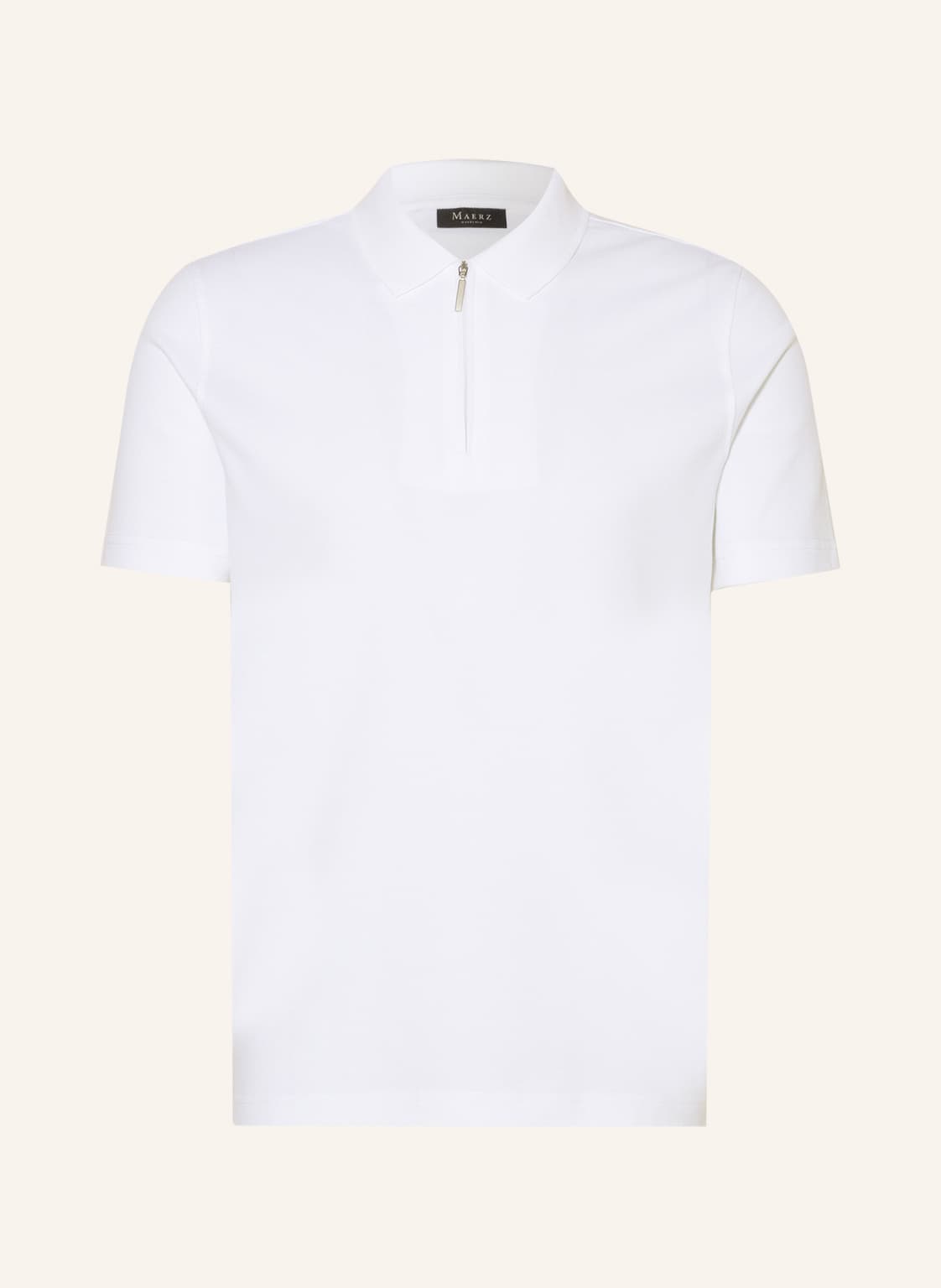 Image of Maerz Muenchen Piqué-Poloshirt weiss