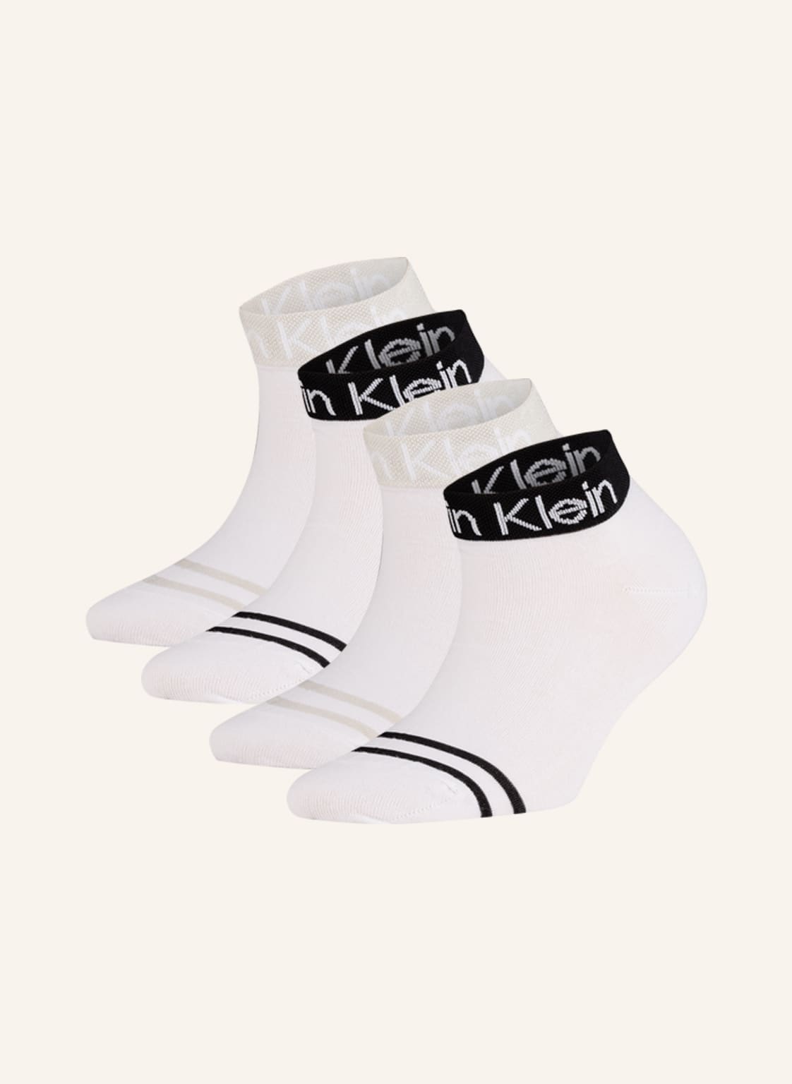 Image of Calvin Klein 4er-Pack Socken weiss