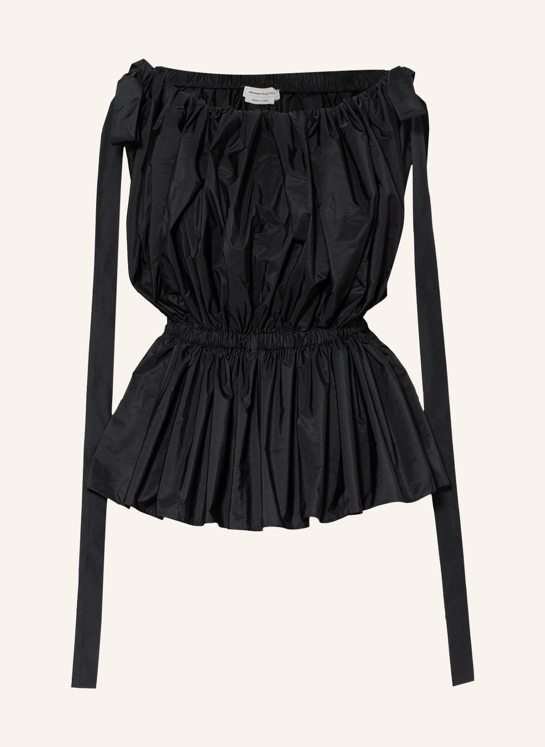 Image of Alexander Mcqueen Off-Shoulder-Bluse schwarz