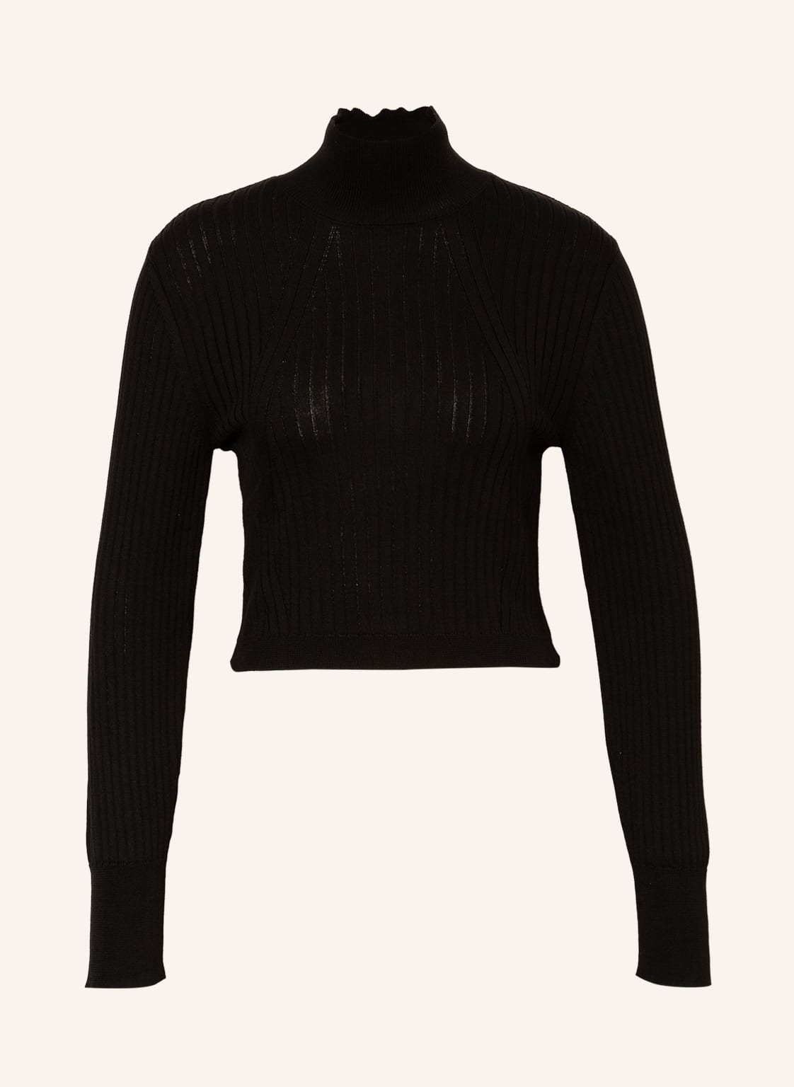 Image of Karo Kauer Cropped-Pullover schwarz