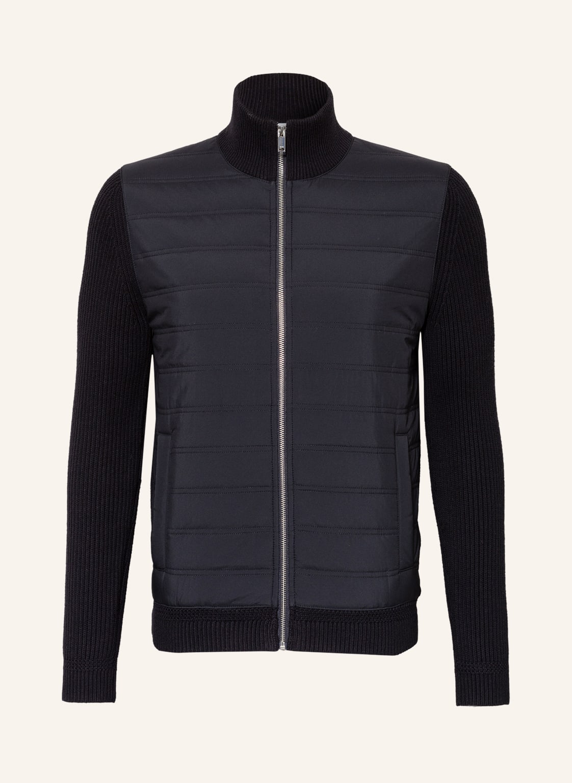 Image of Reiss Steppjacke Trainer Im Materialmix blau